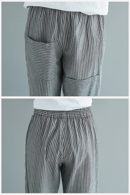 High Waist Striped Chic Comfort Pants