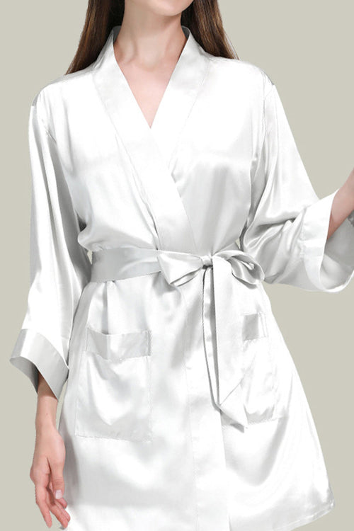 Mulberry Silk Nighty and Robe Set