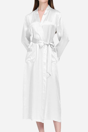 100% Mulberry Silk Belted Classy Nightgown