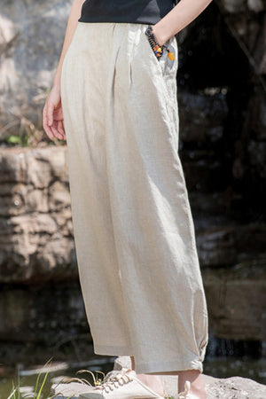 Ramie Linen Cotton Pants