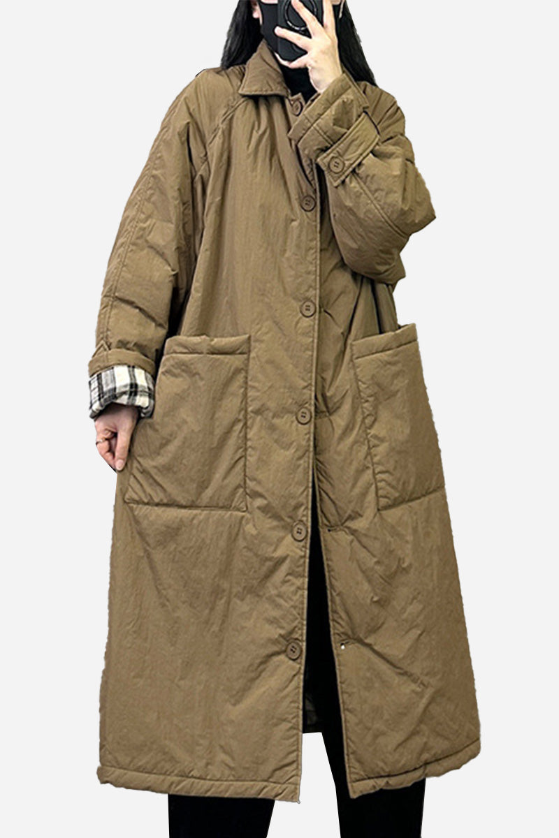 Plus Size Oversized Windbreaker Parka