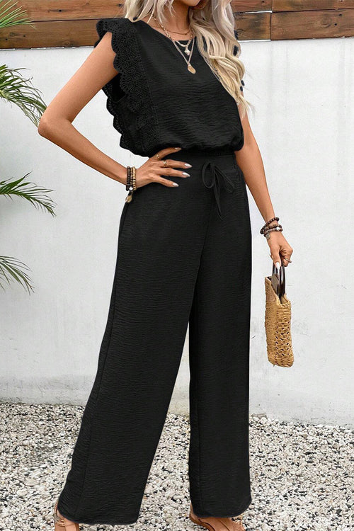 Elegant Two-Piece Set With Lace Detail