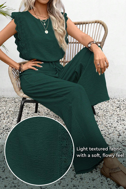 Elegant Two-Piece Set With Lace Detail