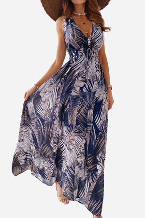 Casual Sleeveless Print Strap Dress