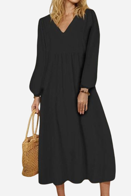 Midi Long Sleeve Spring Dress