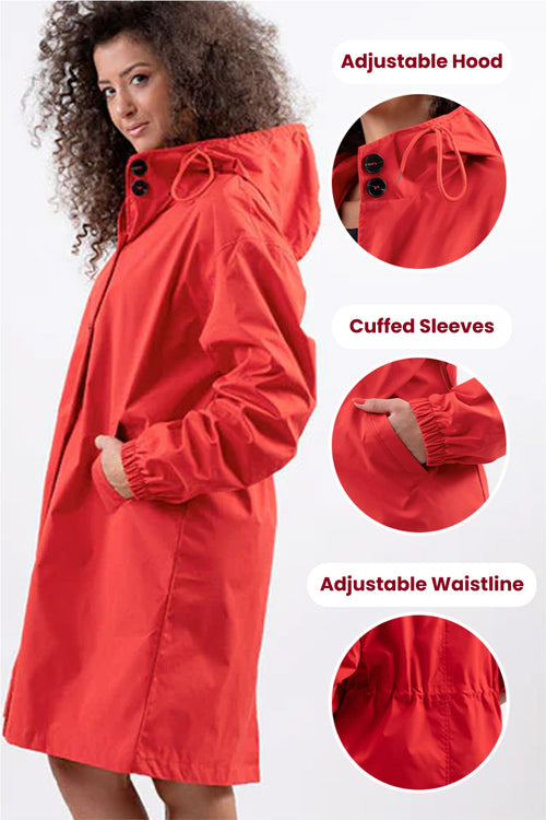 The Rain Couture Windbreaker-Trendy, Oversized, and Water-Resistant