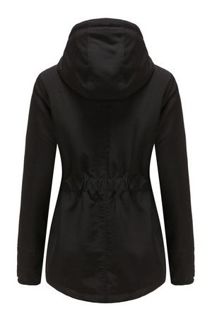 Casual Hooded Velvet Coat