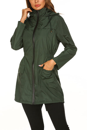 Outdoor and Travel Hooded Raincoat Windbreaker Jacket